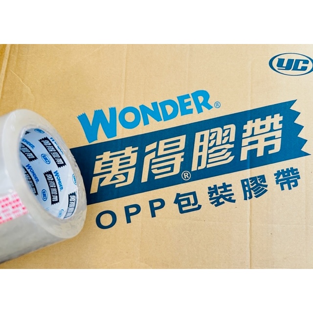 萬得膠帶 加寬  - (199元5小卷/支)OPP透明封箱膠帶  透明膠帶、油性膠帶、封箱膠帶、耐候型油膠帶