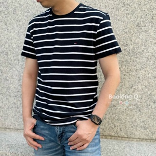 【BK】Tommy 男生T恤 藍白條紋 條紋 短袖上衣 短T tshirt