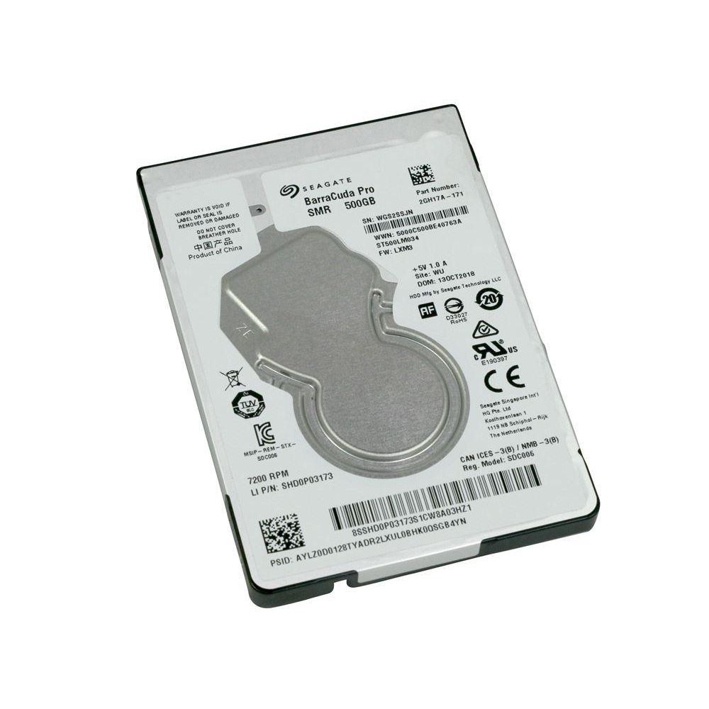 希捷 Seagate ST500LM034 500GB 7200 轉 SATA HDD 內接 2.5" 硬碟