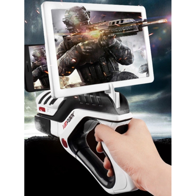 【正港台灣賣家】新款A8(加放大鏡)射擊玩具4D虛擬實景AR遊戲槍， AR魔力玩具槍