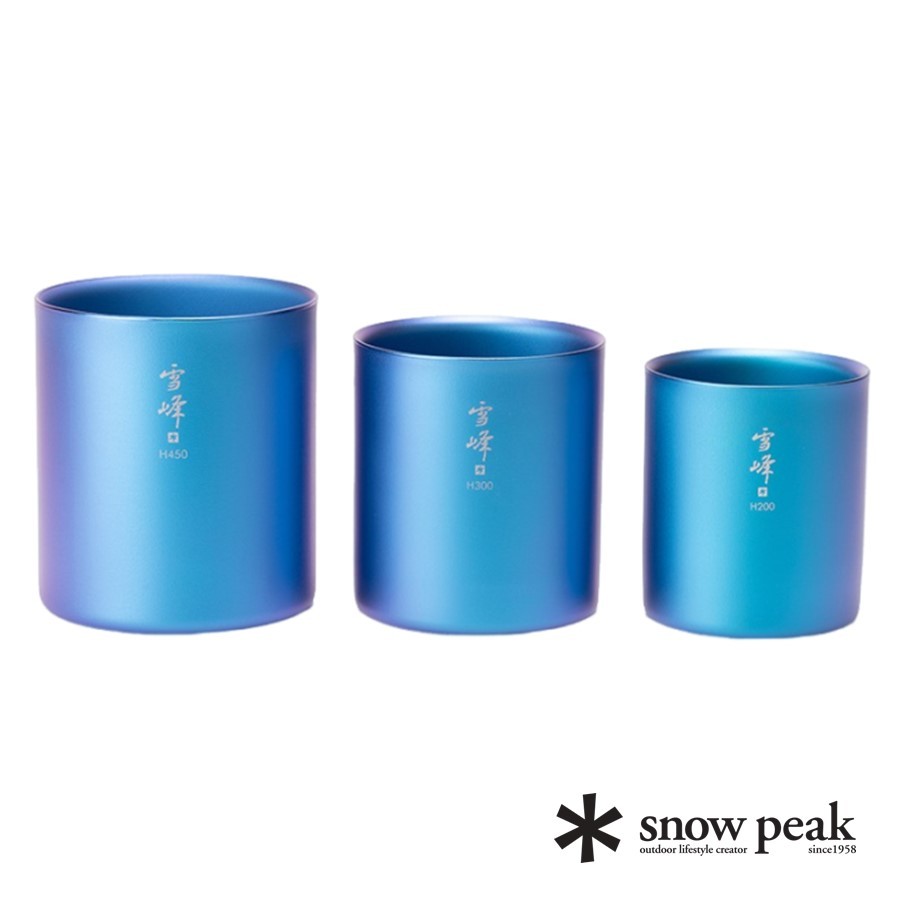日本限定 snow peak 雙層鈦金屬杯 鈦杯 450ml 300ml TW-122 TW-123 摺疊把 雙層杯