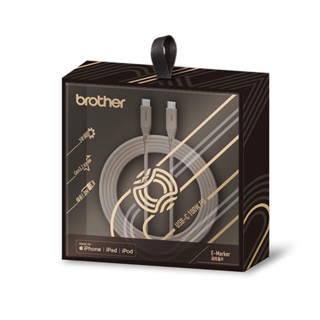 [Brother] 3.2Gen1 USB-C to USB-C/TypeC 100W PD 快充充電線1.8M-奶茶色