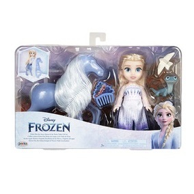 ●雅比玩具● 冰雪奇緣2:6吋艾莎諾克娃娃(盒損)