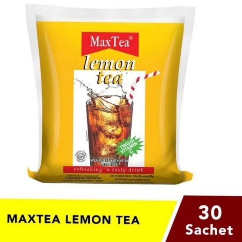 MAX TEA LEMON 檸檬紅茶 TEH INSTAN RASA LEMON 30 sachet X 25g
