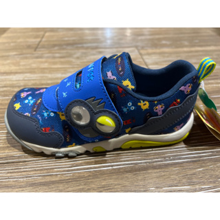 Moonstar機能童鞋Carrot系列寬楦公園玩耍防潑水速乾鞋款-藍色(L9647)(零碼出清)