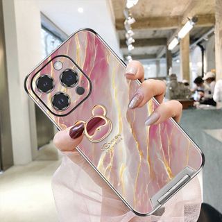 清流星際熊iphone14promax手機殼i13pro帶隱形支架12max潮牌新款11pro輕奢時尚高級感防摔女款