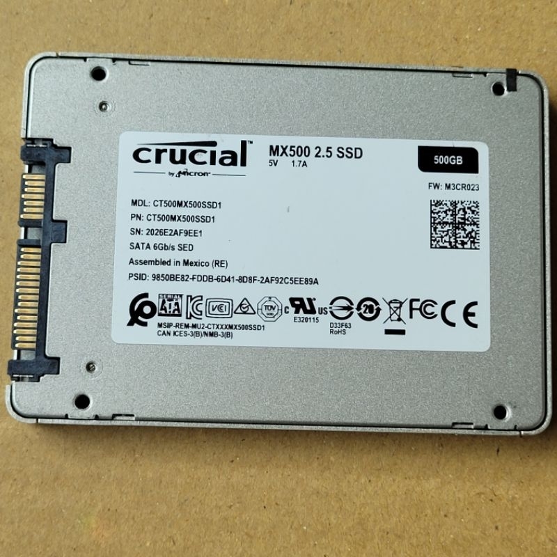 crucial  美光  固態硬碟  SSD  500G
