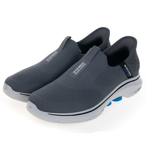 Skechers 休閒鞋 Go Walk On 2 Slip-Ins 運動 男 灰藍 套入式 輕量 216641CCBL