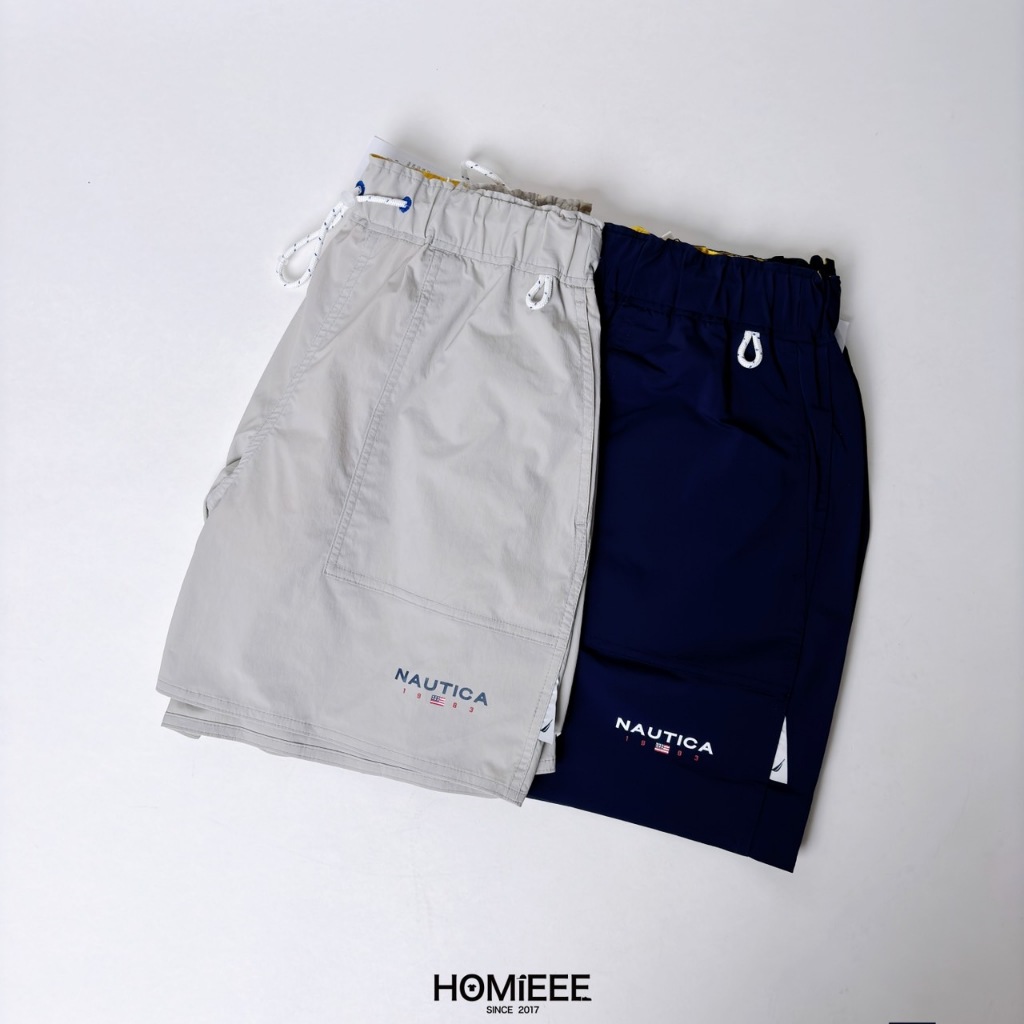 【Homieee】Nautica 83 Flag Cool Swim 短褲 涼感短褲 深藍 灰色 NSP7544