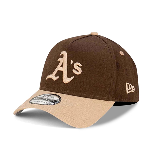 【NEW ERA】MLB 奧克蘭 運動家 雙色 咖啡 卡其 卡車帽 9FORTY 限量【ANGEL NEW ERA】