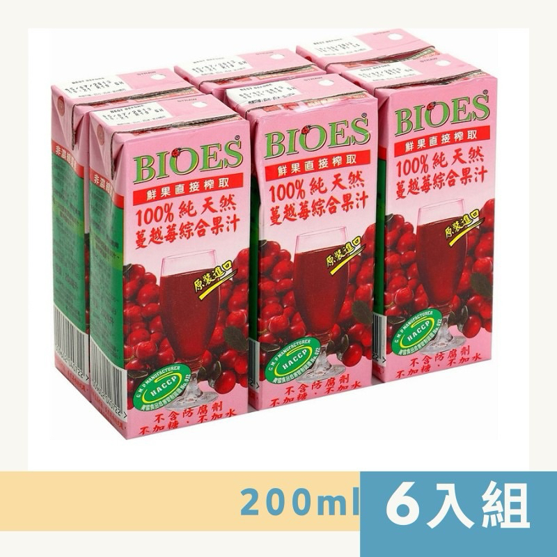 「飲茶」即期品預購中～囍瑞 純天然蔓越莓果汁 200ml 超值六入