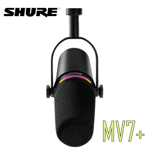 SHURE 舒爾 MV7+ PODCAST 錄音 直播 動圈式麥克風 愷威電子 高雄耳機專賣(公司貨)