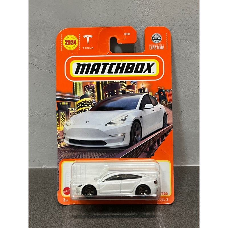 《初版特斯拉》 Matchbox 火柴盒 Tesla Model 3 電動車