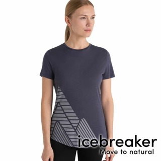 【icebreaker】Sphere Cool Lite女圓領短袖衣125-高峰探索『石墨灰』0A56YL