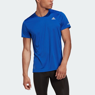 Adidas Run It Tee M [GC9094] 男 短袖 上衣 運動 跑步 透氣 吸濕 排汗 愛迪達 藍