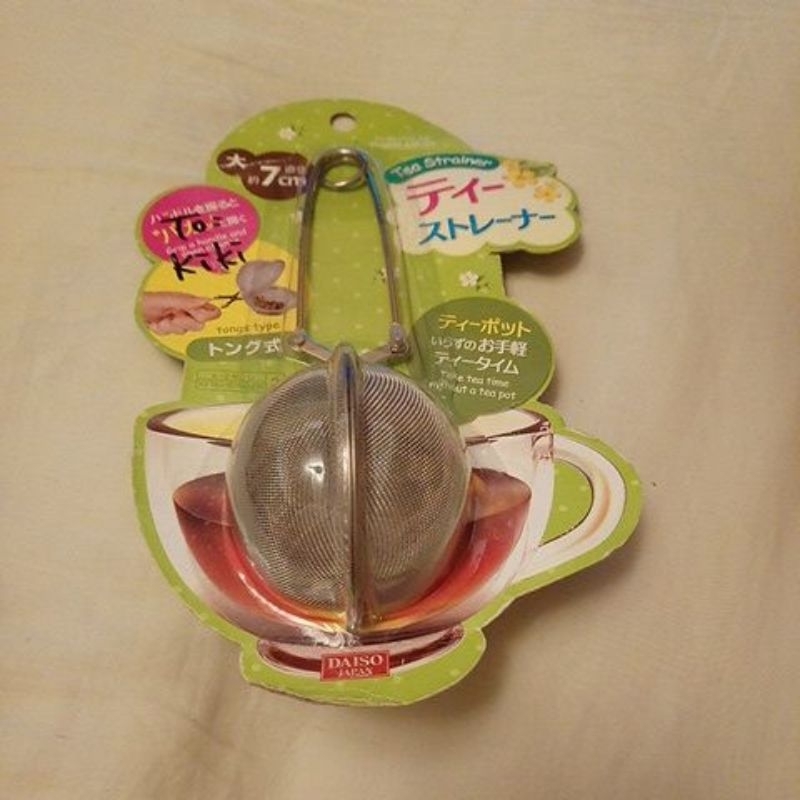日本 DAISO 不鏽鋼 濾茶網 濾器綠 濾茶球 泡茶器 茶球 萬用濾茶器 過濾網 7cm