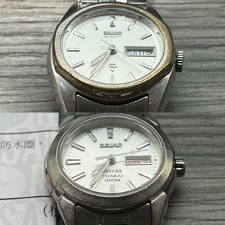 SEIKO 精工 藍寶石鈦 迷你腕錶 女錶 懷舊腕錶 500381/1D1727