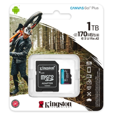 金士頓 SDCG3/1TB 1T Canvas Go Plus microSD 記憶卡U3 A2