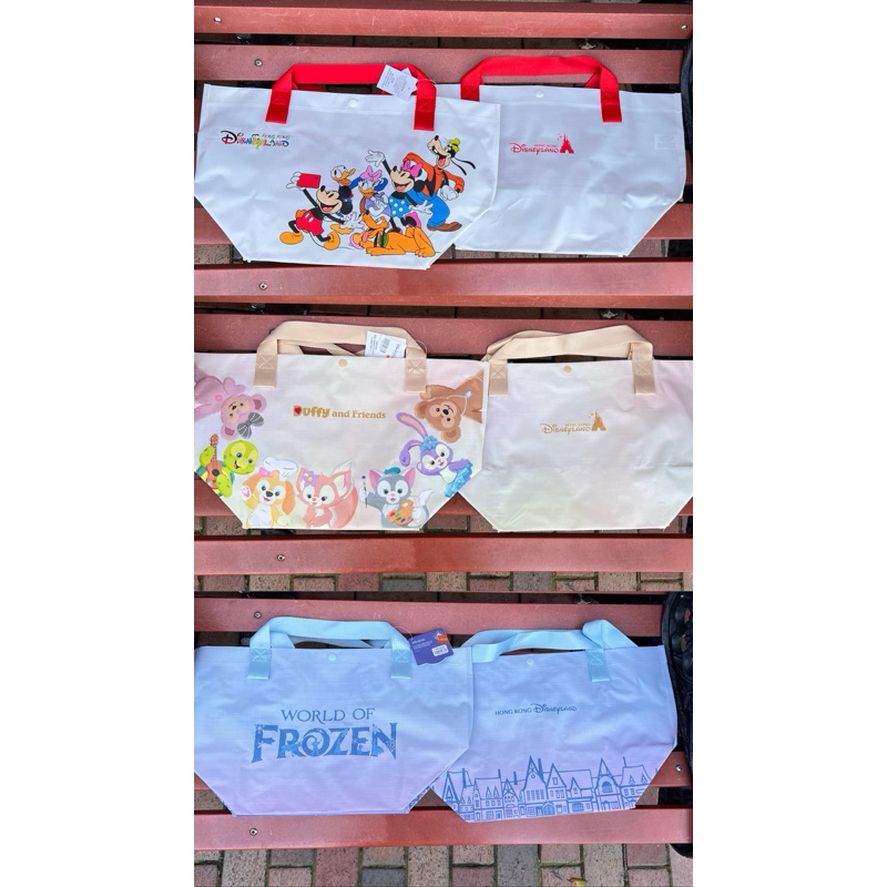 🔥現貨 香港迪士尼 達菲家族 米奇家族 冰雪奇緣新款 環保購物袋