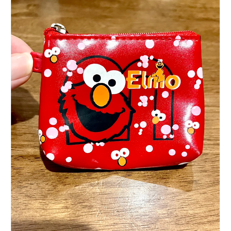Elmo 芝麻街 鑰匙包 小零錢包