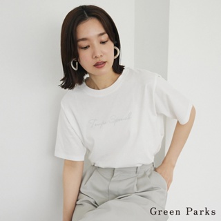 Green Parks 純棉英文草寫標誌T恤(6A42L1C0900)
