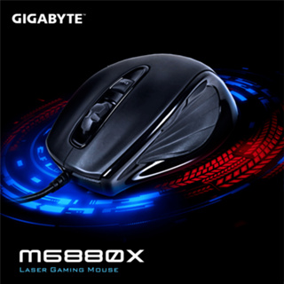 GIGABYTE 技嘉 GM-M6880X 雷射滑鼠 可變速類雷射技術 有線USB滑鼠