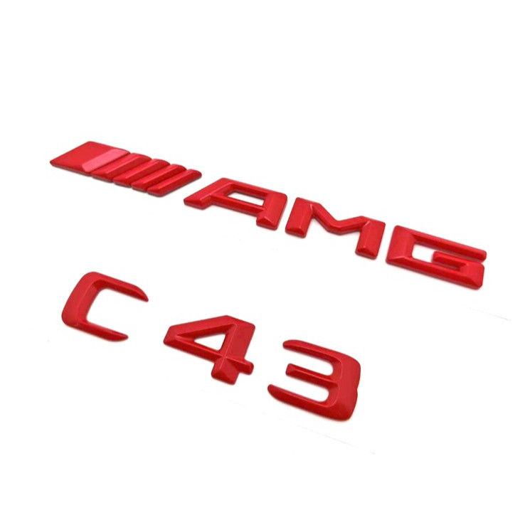 圓夢工廠 Benz 賓士 C43 AMG 特製紅 烤漆紅 紅色 後車箱字標 車標 字貼 C-W205 2014~2016