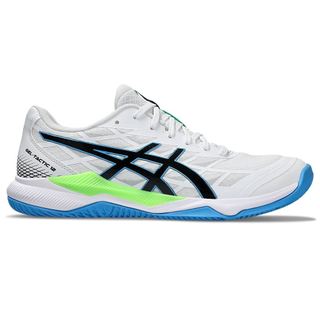 asics GEL-TACTIC 12 男女中性款 排球鞋 白藍 1073A058-102
