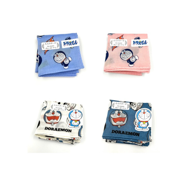 新品✨日本製Doraemon哆啦a夢/綜合人物 道具款 紗布手帕/小方巾（現貨）33/33小叮噹