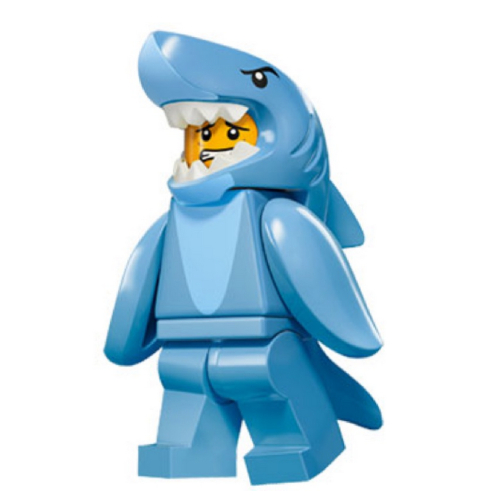 LEGO 樂高 71011 第15代人偶包 鯊魚人 鯊魚 人偶
