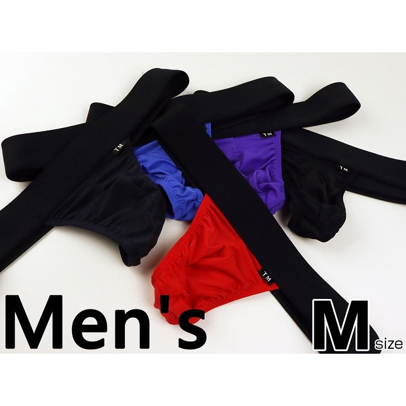 TM日本製男内褲性感黑色寬版鬆緊柔軟滑溜運動型低腰丁字褲065593