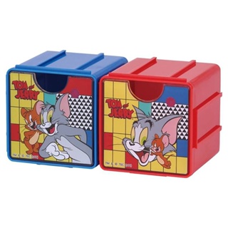 SKATER 湯姆貓與傑利鼠 可堆疊小物收納盒 (2入) 迷你抽屜 卡通 AT64124