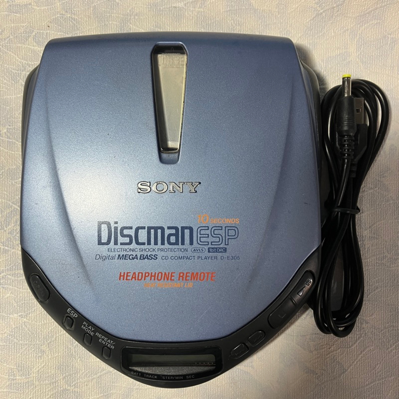 【Sony】*美品* Sony Discman CD隨身聽 D-E305 （難得二手佳品）