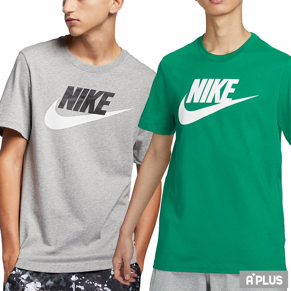 NIKE 男 圓領T AS M NSW TEE ICON FUTURA 灰 綠 -AR5005063 AR5005365