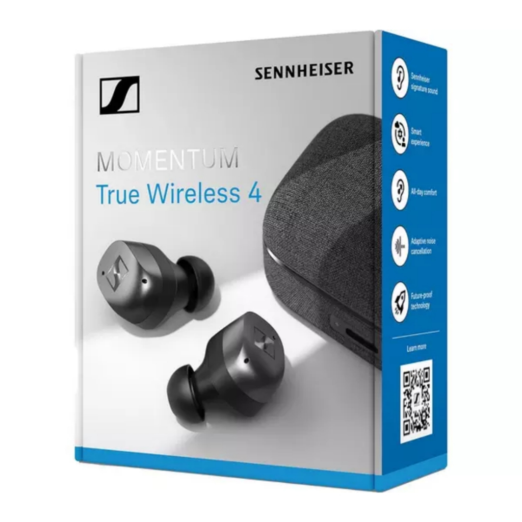 【反拍樂器】Sennheiser Momentum True Wireless 4 森海賽爾 藍芽耳機 石墨黑「免運」