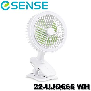 【3CTOWN】限量 含稅 eSENSE 逸盛 22-UJQ666WH 寶貝+擺頭桌立夾扇 可夾娃娃車/寵物推車