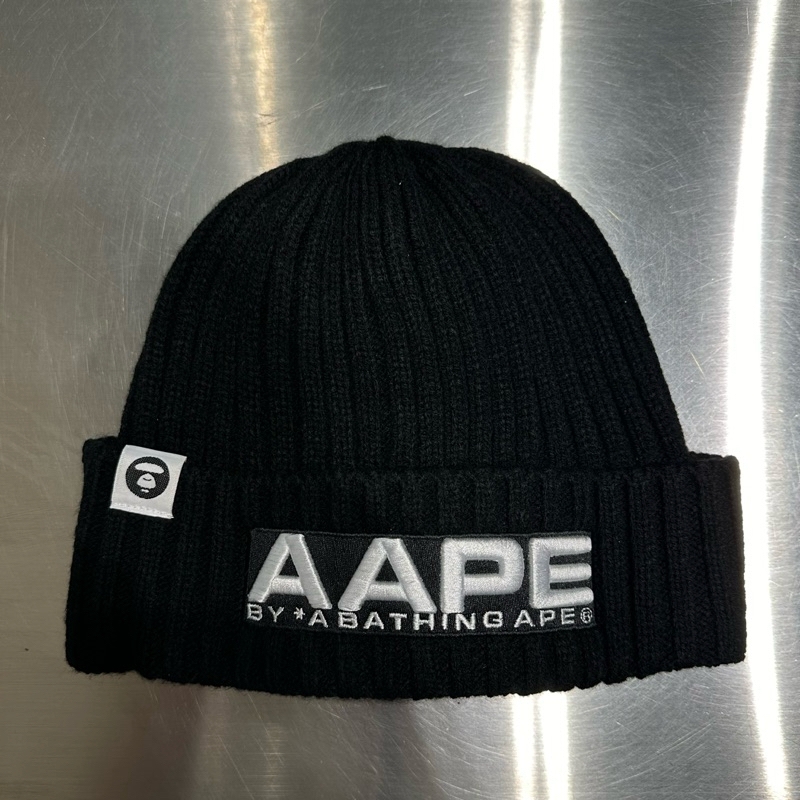 Aape刺繡logo毛帽
