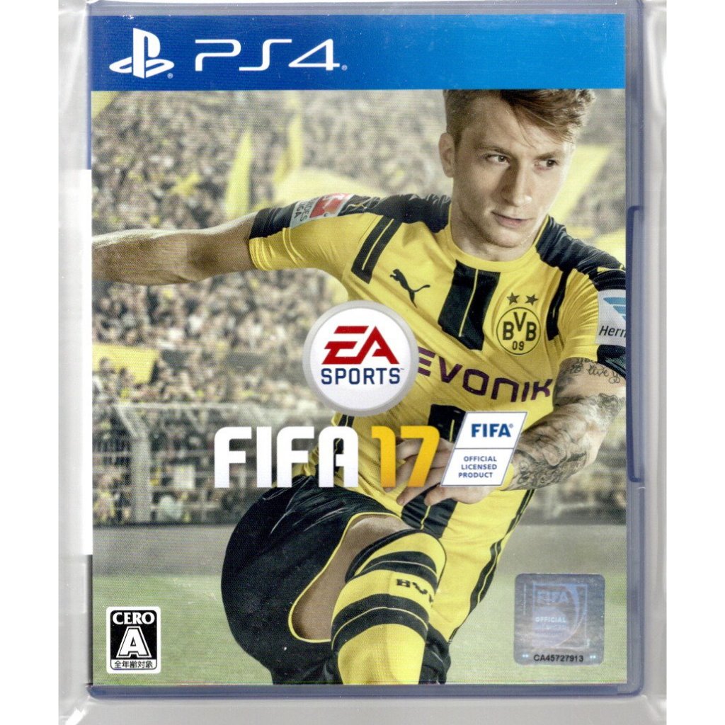 {瓜瓜皮}PS4二手品 原版片 日文版 國際足球大聯盟2017 FIFA17(遊戲都能回收)