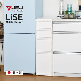 【日本 JEJ ASTAGE】Middle純白小物抽屜櫃/S2M1L1/寬26cm/隙縫收納