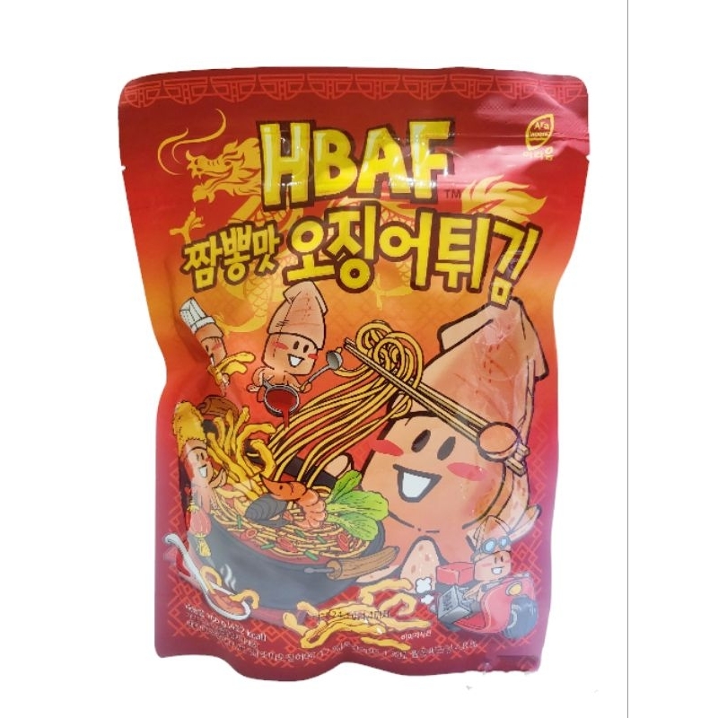 韓國 HBAF 跳跳糖杏仁堅果 辣味魷魚天婦羅 酥脆條 下酒零嘴