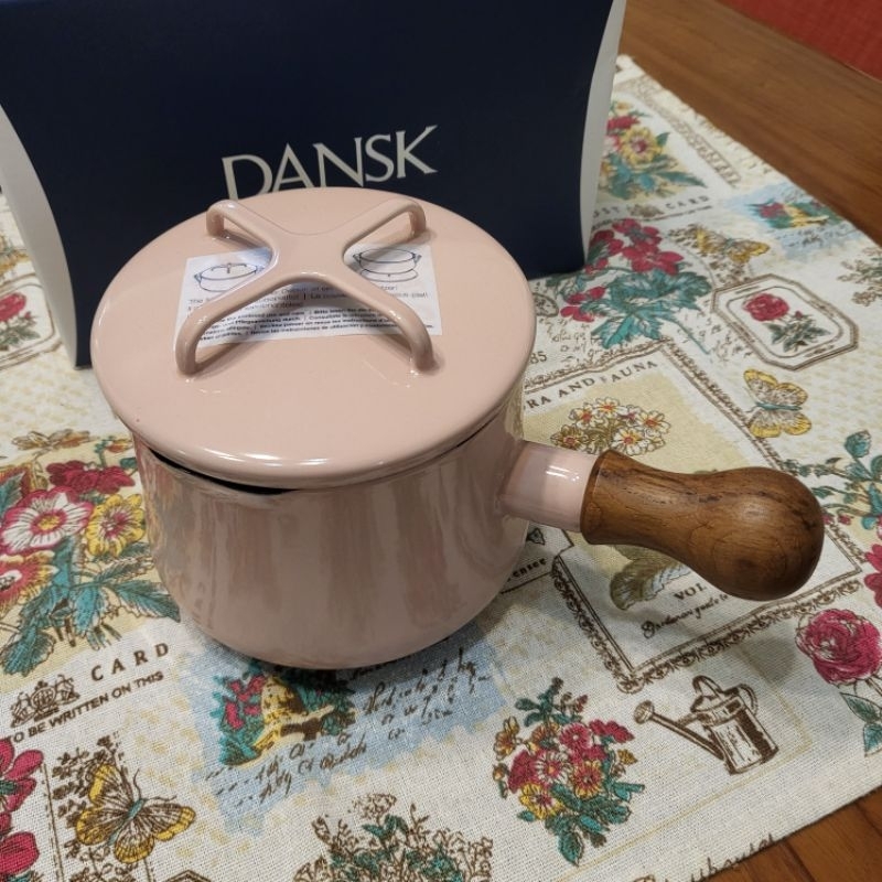 dansk 12cm 琺瑯牛奶鍋(粉色)