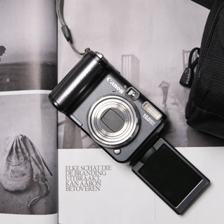 [DADDAO]美品 佳能 Canon A640 Y2K復古CCD相機 2006年 超級稀有 翻轉 大尺寸螢幕 贈讀卡機
