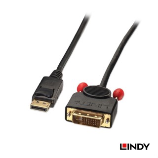 LINDY 林帝 DISPLAYPORT TO DVI-D 轉接線, 1M (41490)