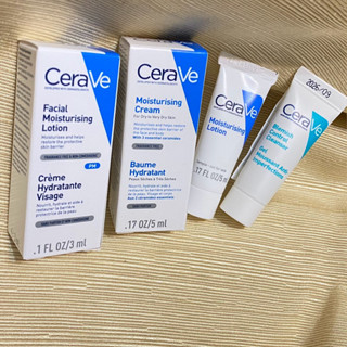 CeraVe 適樂膚 全效超級修護乳 長效清爽保濕乳 長效潤澤修護霜 3ml 淨膚白泥抗粉痘潔面露