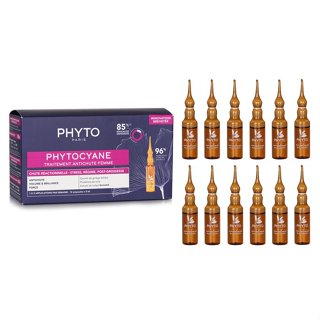 PHYTO 朵 - PHYTOCYANE 反應式防脫髮精華 （女士適用）- 12x5ml/0.16oz