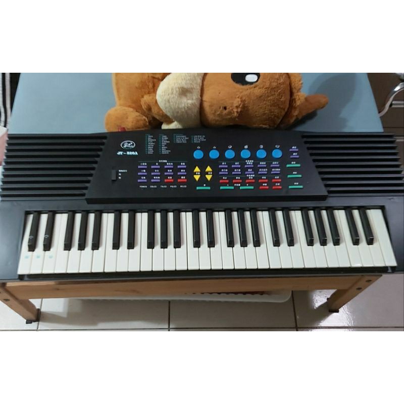 二手板橋面交 JIAYINJY-520A電子琴 54鍵功能正常無損，可當小孩練習鋼琴長84公分x寬34公分