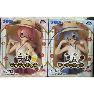 FGS> 正版 日版 SEGA Luminasta RE從零開始的異世界 雷姆 拉姆 草帽 狸貓 美女 公仔