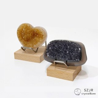 L型支撐 櫸木金屬支架底座 台灣 水晶礦架 木頭礦架 展示架 多功能展示架 藝品展示【石至晶日】