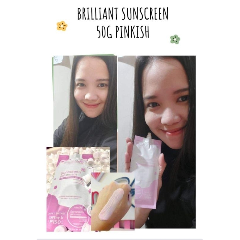 Brilliant sunscreen light pink