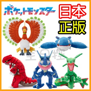 💠保證正版💠 寶可夢 絨毛娃娃 玩偶 公仔 固拉多 蓋歐卡 皮卡丘 烈空坐 鳳王 甲賀忍蛙 神獸 全日控
